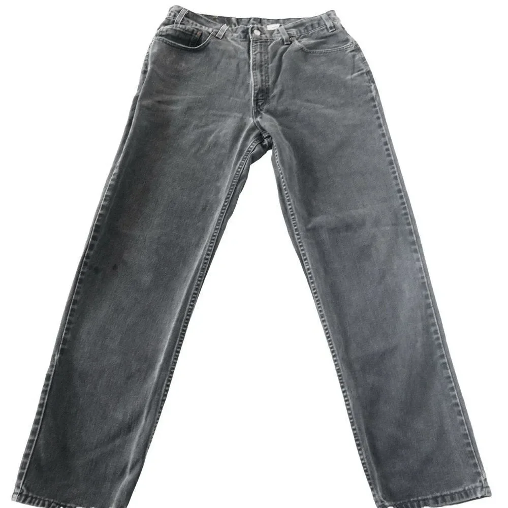 Vintage Levi’s 550‎ Black Y2k Jeans Paper Tag. Made In 2000. Men’s 36x34